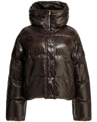 Pinko - Jassen ,Bruin ,Polyester Impasto Down Jacket - Lyst
