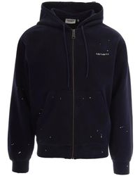 Carhartt - Hoodies & Sweatvesten ,Blauw ,Katoen Hooded Painter Jacket Cotton Sweat A - Lyst