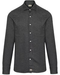 Sonrisa - Overhemden ,Grijs ,Katoen Gerecycled Katoenen Shirt, Gemaakt - Lyst