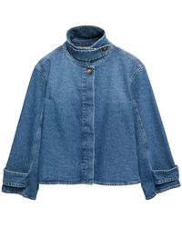 Comma, - Denim Jacket - Lyst