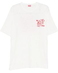 KENZO - Rundhals-T-Shirt Mit Kurzen Ärmeln - Lyst