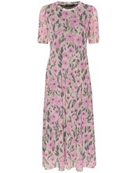 Soaked In Luxury - Vestido femenino con estampado de flores lavanda pastel - Lyst