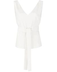 P.A.R.O.S.H. - Tops ,Wit ,Polyester Witte Polyester Blouse - Lyst