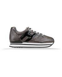 Hogan - Leder-schnürsneaker - Lyst