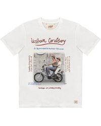 Bob - Tops ,Wit ,Katoen T-Shirt - Lyst