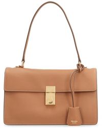 Prada - Zachte Geluid Leren Schoudertas - Lyst