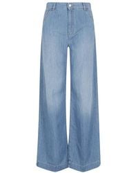 Seventy - Jeans ,Blauw ,Denim Wide Leg Jeans - Lyst