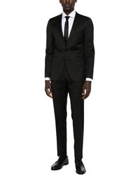 HUGO - Kostuums ,Zwart ,Leer Single Breasted Suit - Lyst