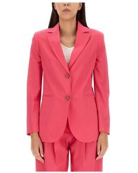 Alysi - Jassen ,Roze ,Wol Blazer Tela Di Lana Monopetto - Lyst
