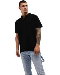 Iceberg - Tops ,Zwart ,Katoen Zwart Polo Shirt Klassieke Stijl - Lyst