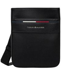 Tommy Hilfiger - Schwarze Polyurethan Messenger Tasche Für Männer - Lyst