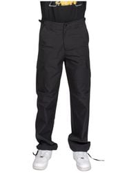 AFTER LABEL - Straight Trousers - Lyst