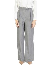 Rinascimento - Broeken ,Grijs ,Polyester Rewi Cfc 0117687003 Palazzo Broek - Lyst
