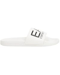 EA7 - Weiße Flip-Flops & Slider - Lyst