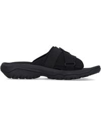 Teva - Schwarze Slide-Sandale Mit Verstellbaren Riemen - Lyst