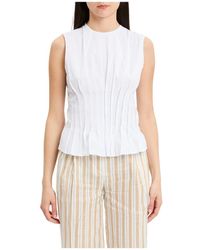 Semicouture - Sleeveless Tops - Lyst