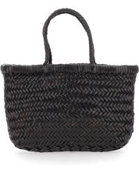 Dragon Diffusion - Tassen ,Bruin ,Leer Mini Flat Gora Handbag - Lyst