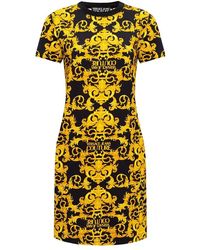 Versace Jeans Couture Printed Dress - Zwart