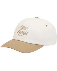 Ami Paris - Accessoires ,Katoen Tweekleurige Katoenen Cap - Lyst