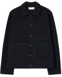 Universal Works - Jassen ,Blauw ,Wol Wool Fleece Uniform Jacket - Lyst