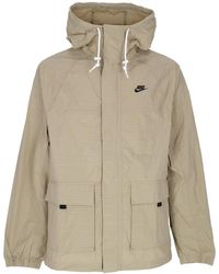 Nike - Cortavientos Para Hombre Sportswear Club Bandon Jacket Caqui/Negro - Lyst