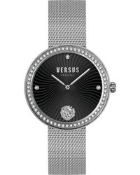 Versus - Lea orologio in acciaio inox mesh - Lyst