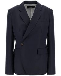 DSquared² - Jassen ,Blauw ,Katoen Kathy Double-Breasted Blazer - Lyst