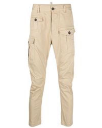 DSquared² - Cotton Blend Cargo Trousers - Lyst