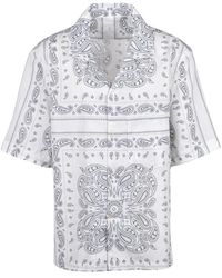 Eleventy - Overhemden ,Veelkleurig ,Katoen Short Sleeve Shirt - Lyst