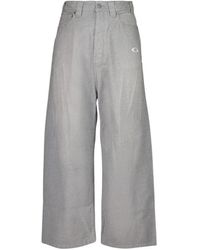 Balenciaga - Broeken ,Grijs ,Katoen Trompe L'Oeil Trainingsbroeken - Lyst