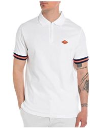 Replay - Off polo shirt - Lyst