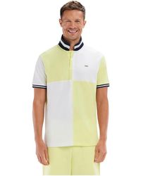 Eden Park - Tops ,Veelkleurig ,Katoen Katoenen Polo Met Korte Mouwen - Lyst
