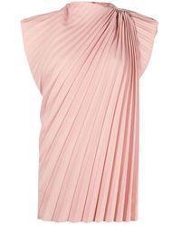 Colville - Roze Geplooide Mouwloze Top - Lyst