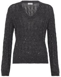 Brunello Cucinelli - V-Neck Knitwear - Lyst