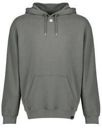 Courreges - Hoodies & Sweatvesten ,Grijs ,Katoen Oversized Hoodie - Lyst