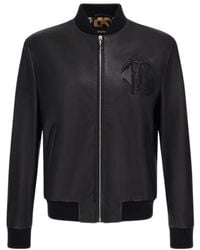 Roberto Cavalli - Leather Jackets - Lyst