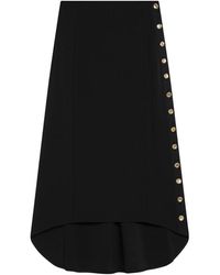 Givenchy - Schwarzer Langer Rock Gonna Lunga - Lyst