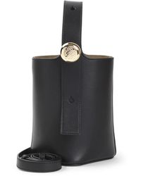 Loewe - Schwarze pebble mini eimer tasche,dunkel burgundy pebble mini eimer tasche - Lyst