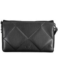Calvin Klein - Tassen ,Zwart ,Polyester Verstelbare Crossbodytas - Lyst