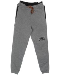 Nike - Fitness ,Grijs ,Katoen Jumpman Fleece Pant - Lyst