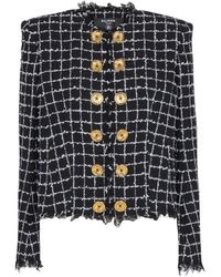 Balmain - Tweed Jackets - Lyst