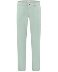 Com4 - Broeken ,Groen ,Katoen Modern Chino - Lyst