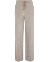 Peserico - Broeken ,Polyester Straight Broeken - Lyst