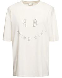 Anine Bing - Kent smiley camiseta blanca - Lyst