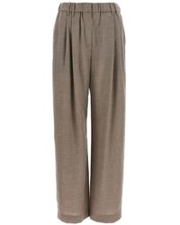 Brunello Cucinelli - Wide Trousers - Lyst