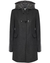 Fay - Jassen ,Zwart ,Wol Toggle Coat - Lyst