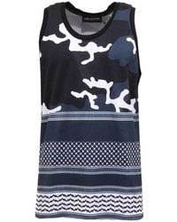 Neil Barrett - Camouflage Ärmelloses T-Shirt Bjt70M A536S - Lyst