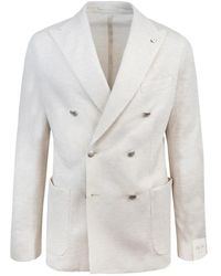Lubiam - Ivory doppelreihige jacke mit regular fit - Lyst