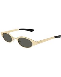 McQueen - Goud/Grijs Zonnebril Am0545S - Lyst
