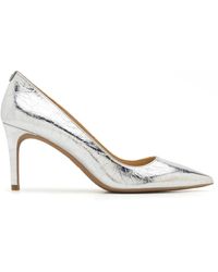 Michael Kors - Metallic crackle leder alina flex pumps - Lyst